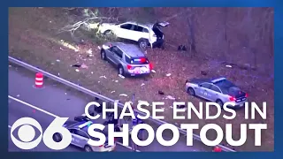 Police chase ends in deadly shootout with man suspected of abducting woman on her birthday