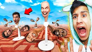 الهروب من جيش رأس المروحة الجديد عبده ماندو تحول الي واحد منهم..!! 🔥😱 | Garry's Mod