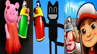 Subway Surfers 2020 Miami vs Cartoon Cat vs PIGGY Runner Gameplay HD