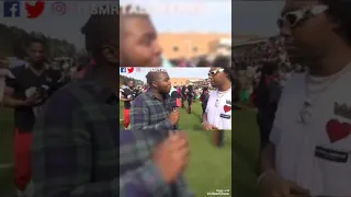 old interview of takeoff and 21 savage at a football event#takeoff #21 Savage#shorts