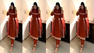 Machine Kadai frock suit design //boutique punjabi suit / frock machine work suit design