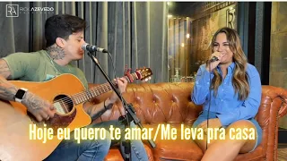 CLARA BARRETO E RICK AZEVEDO - HOJE EU QUERO TE AMAR / ME LEVA PRA CASA (COVER )