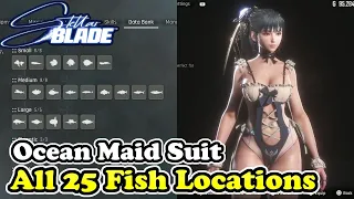 Stellar Blade How to Catch All 25 Fish (Stellar Blade Ocean Maid Suit)