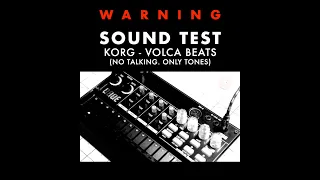 Korg Volca Beats - SOUND TEST (no talking) - Synths N Stuff