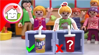 Playmobil Familie Hauser - Wähle nicht das falsche Getränk - Schulgeschichte mit Lena