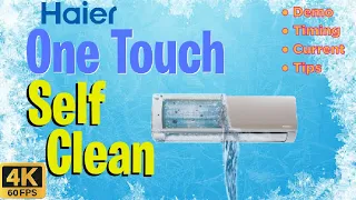 How to self clean AC - Demo - Haier DC Inverter - One Touch