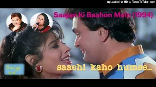 Saachi Kaho Hum Se | Saajan Ki Baahon Mein | Kumar Sanu, Sadhana Sargam | Nadeem Shravan | 90's Hits