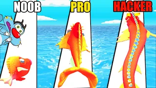 NOOB vs PRO vs HACKER | In Pathetic Fish | With Oggy And Jack | Rock Indian Gamer |
