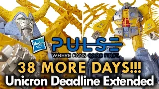 Hasbro Pulse Unicron Deadline Extended! 😃 Crowdfunding for Unicron added 38 days #unicron #haslab
