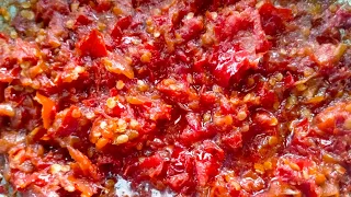 RESEP SAMBAL MERAH PADANG SUPER ENAK