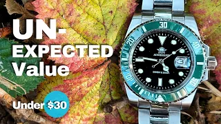 Addiesdive Diver 200m MY-H3 Review - Unexpected Value Rolex Sub Kermit Homage