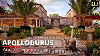 Walking in Ancient Egypt - Apollodorus' Estate [ AC: Origins - 4K Ultra - Relaxing Ambience ]