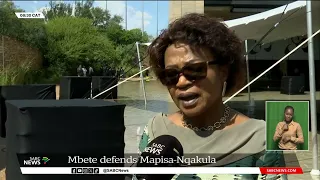 Nosiviwe Mapisa-Nqakula | Baleka Mbete defends the Speaker