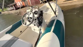 Review completo e test drive Bote Zefir 4.2 Sport+Evinrude etec 50hp ano 2006!!