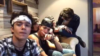 Cnco en Facebook live (celebración del millón de seguidores en Facebook)