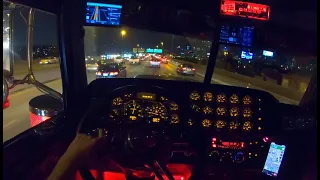 Stretched-Out Peterbilt Through Chicago