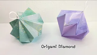 DIY Origami Diamond.💎 || How to make paper diamond || Easy 5 min paper craft idea's 💡