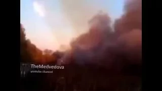 Ураган сил АТО ведет огонь по ДНР   MLRS Uragan Ukrainian army fires  Украина  Новости  Сегодня Дека