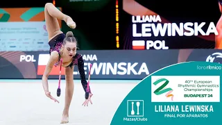 Liliana Lewinska (POL) - Mazas/Clubs FINAL - Budapest EC 2024