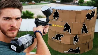 Shoot the Person Hiding in the 4 Story Trampoline Fort!! (EXTREME HIDE AND SEEK)