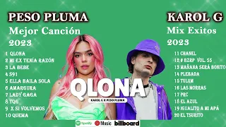 Karol G - Peso Pluma Mix  Éxitos❤️Las Mejores Canciones de Karol G - Peso Pluma 2023❤️ TikTok 2023