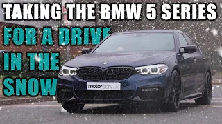 TAKING THE BMW 530I FOR A DRIVE IN THE SNOW