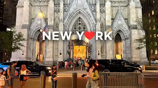 [4K]🇺🇸NYC Walk: Midtown Manhattan/5th & 6th Ave, Times square, Dinner at La Grande Boucherie 2022