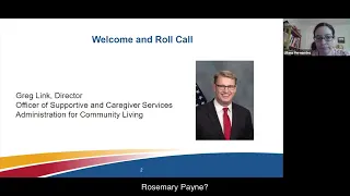 RAISE Family Caregiving Advisory Council  Meeting - May 21, 2020