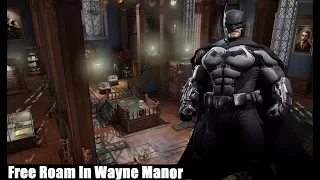 Batman: Arkham Origins - Free Roam in Wayne Manor V2 (Exploring)
