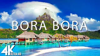 FLYING OVER BORA BORA (4K UHD) - Relaxing Music Along With Beautiful Nature Videos - 4K Video Ultra