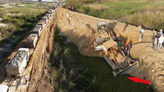 Awesome Mighty Road Building Machines Dozer & Dump Truck Showing Job In Special Skill Operator