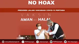 [Fakta] Presiden Jokowi Adalah Penerima Vaksin Covid-19 Pertama Di Indonesia.