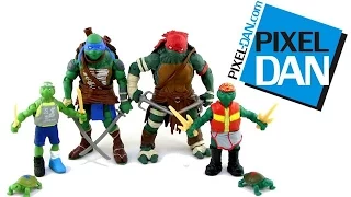 Teenage Mutant Ninja Turtles Evolution of Raphael and Leonardo Figures Video Review