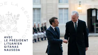 Déclaration conjointe du Président Emmanuel Macron et du Président de la Lituanie Gitanas Nauseda.