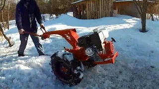 Выгрузил в одно лицо, первый запуск, впечатления // Мотоблок  БЕЛАРУС 09Н