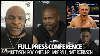 Mike Tyson v Roy Jones Press Conference | Includes Jake Paul and Viddal Riley | Strong Language