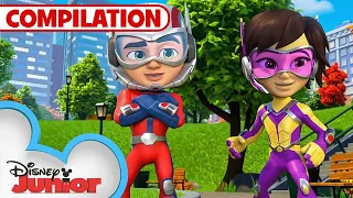 Ant-Man and the Wasp Best Moments! 🐜🐝 | Marvel's Spidey and his Amazing Friends | @disneyjunior​