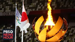 Quiet Olympics opening ceremony sees loud public protest over virus concerns