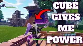 FORTNITE CUBE GIVES ME POWER!!!