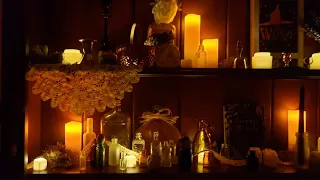 Halloween Decorate with Me and Tour- Witchy Stairwell- Witch Apothecary- Dark Academia - Antique