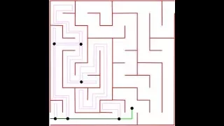 Maze Solving Algorithms: Tremaux's Algorithm Visual Example