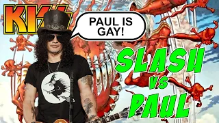 Paul Stanley met Slash in 1982 tried to tell Axl Rose how to re-write a Guns N' Roses song in 1986.