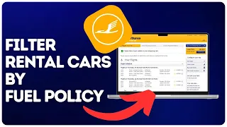 How to filter rental cars by fuel policy on Lufthansa Airlines?