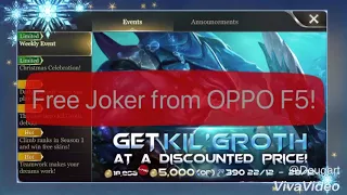 AOV | How to get free JOKER from OPPO F5