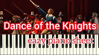 ТАНЕЦ РЫЦАРЕЙ на ПИАНИНО ЛЕГКО/Dance of the Knights easy PIANO