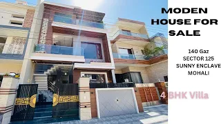 140 Gaj का luxury and Affordable 🔥 House in Sunny enclave sector 125 Mohali | For sale #kharar