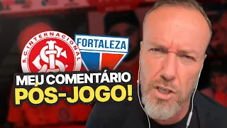 "APROVEITAMENTO PIOR QUE O DO VASCO" | O COMENTÁRIO DE BALDASSO APÓS INTER 0X1 FORTALEZA