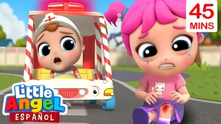 ¡Las Ruedas de La Ambulancia Ruedan con Bebé Juan! 🚑 | Canciones Infantiles | Little Angel Español