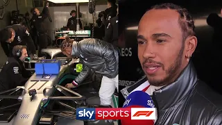 Lewis Hamilton & Valtteri Bottas react to the new Mercedes W11!