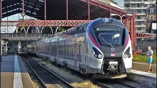 Trains de voyageurs sur la ligne 4 SNCF Paris-Mulhouse en gare de Troyes et ses environs